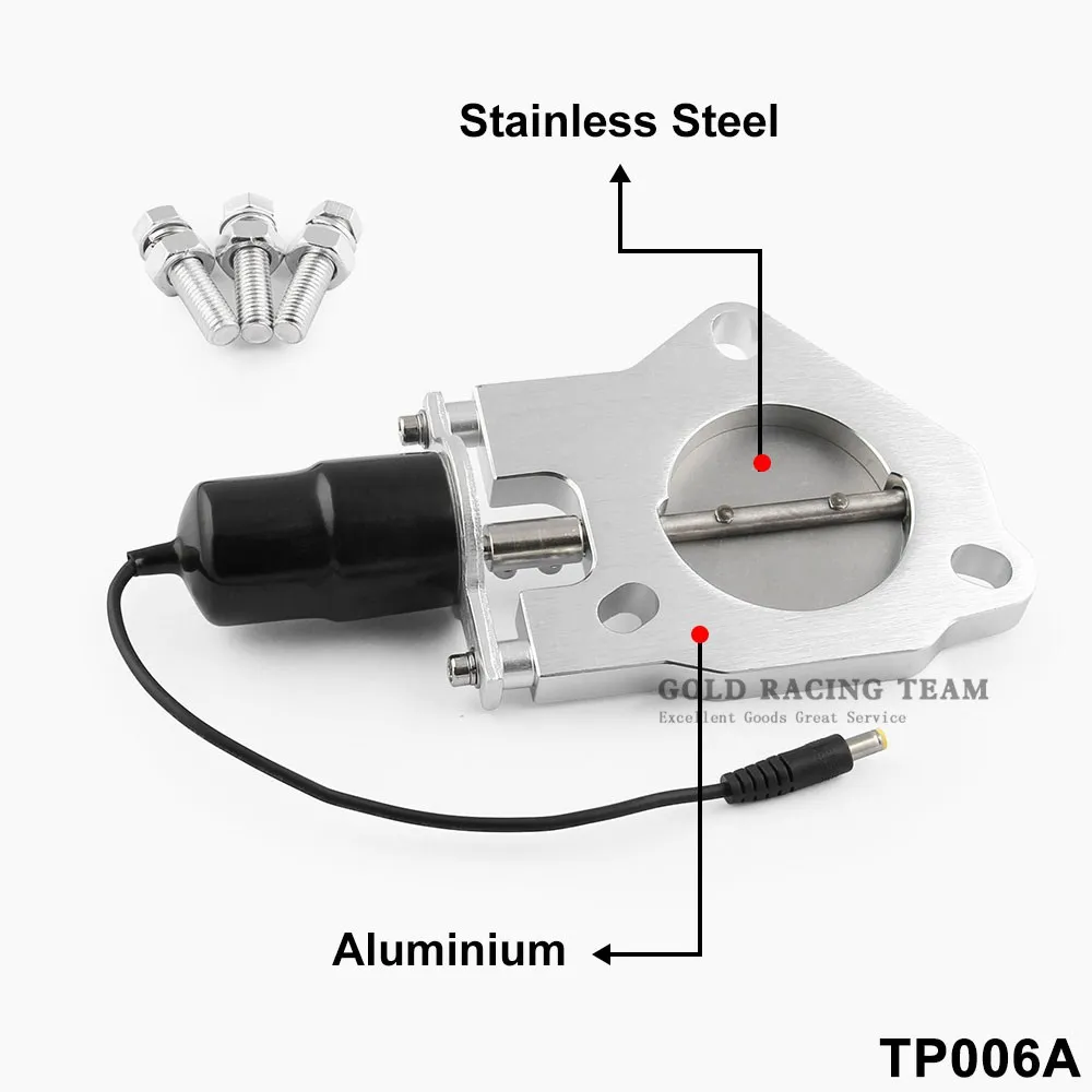 2 комплекта, " или 2,25" или 2," или 3" Нержавеющая электрическая выхлопная труба, вырезанный клапан управления двигателем, Комплект болтов TP006AX2+ TP014X4