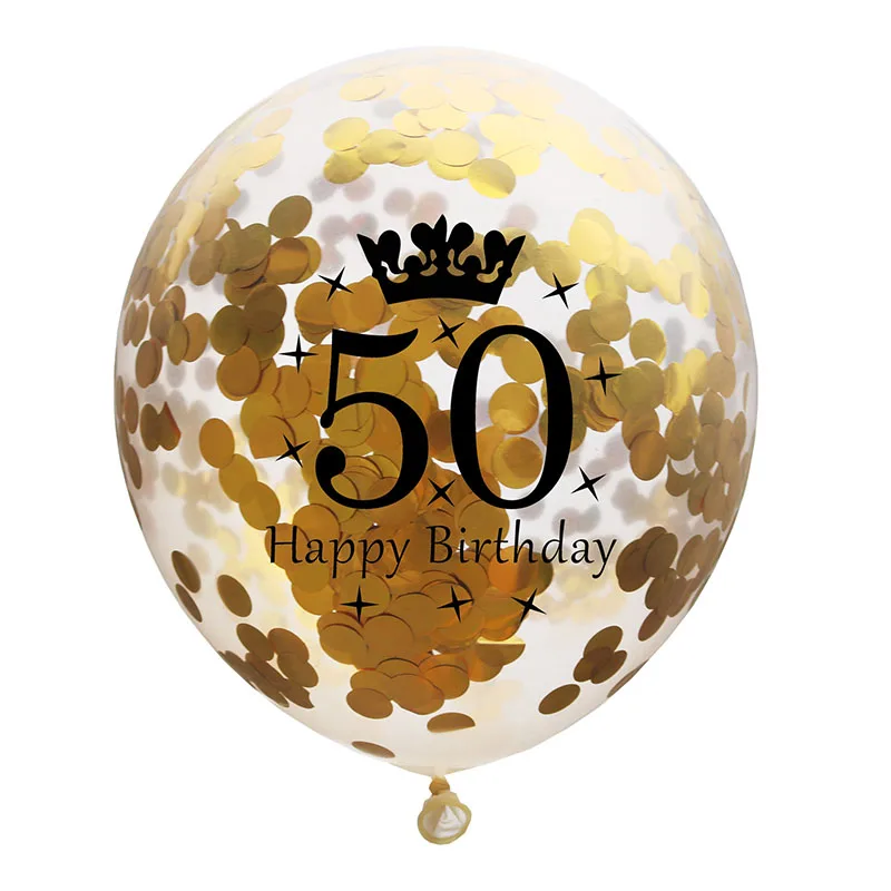 5 шт. воздушные шары с днем рождения, шары с цифрами 30 40 50 60 латексные воздушные шары для украшения свадьбы, юбилея, товары для дня рождения