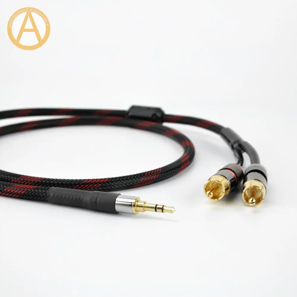 HIFI 3.5mm Jack To RCA Audio Cable Headphone Jack To Stereo RCA Cable Interconnect RCA Cable Mobile Phone Music Player Amplifier HIFI 3.5mm Jack To RCA Audio Cable Headphone Jack To Stereo RCA Cable Interconnect RCA Cable Mobile Phone Music Player Amplifier