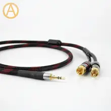 HIFI 3.5mm Jack To RCA Audio Cable Headphone Jack To Stereo RCA Cable Interconnect RCA Cable Mobile Phone Music Player Amplifier