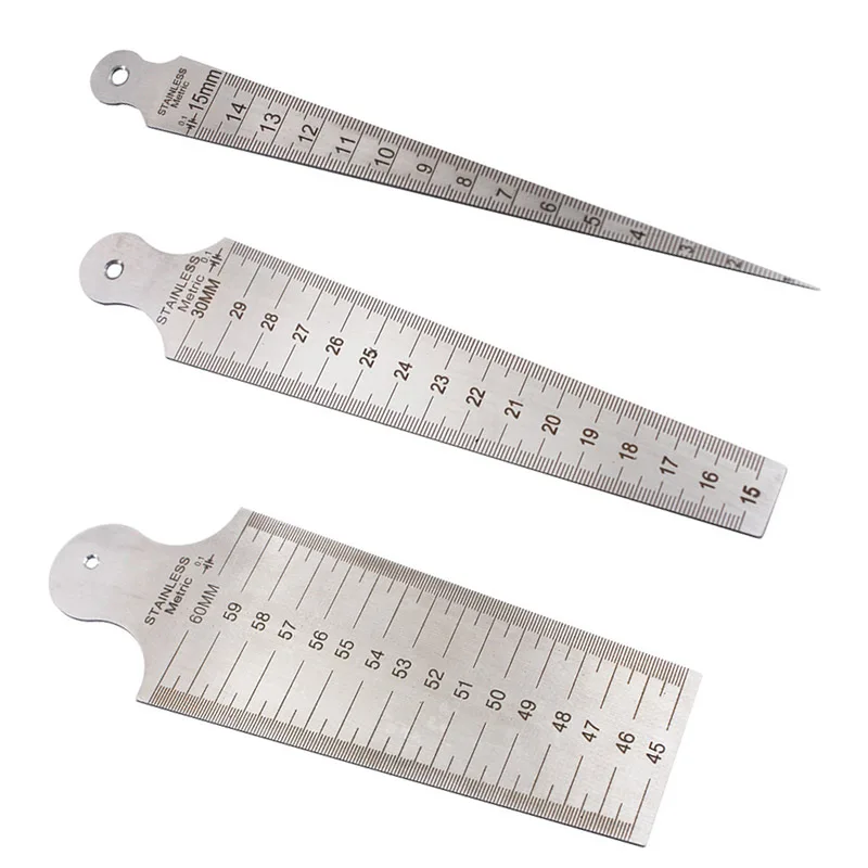 Welding Ruler Wedge Stainless Steel Inspection Taper Gauge Imperial