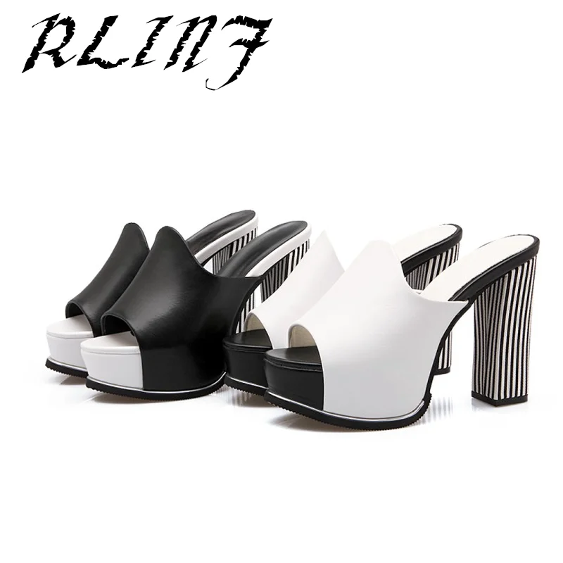 Con Impermeable Plataforma De blanco Sandalias 11 Tamaño Negro Moda Grueso Alto Zapatos Rlinf 40yards Cm Nueva Cuero 2018 33 4 Tacón La Sexy B6qYZ47w