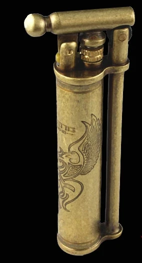 

Drop-ship WZH dragon wing old style Retro authentic copper kerosene wheel jifeng lighter