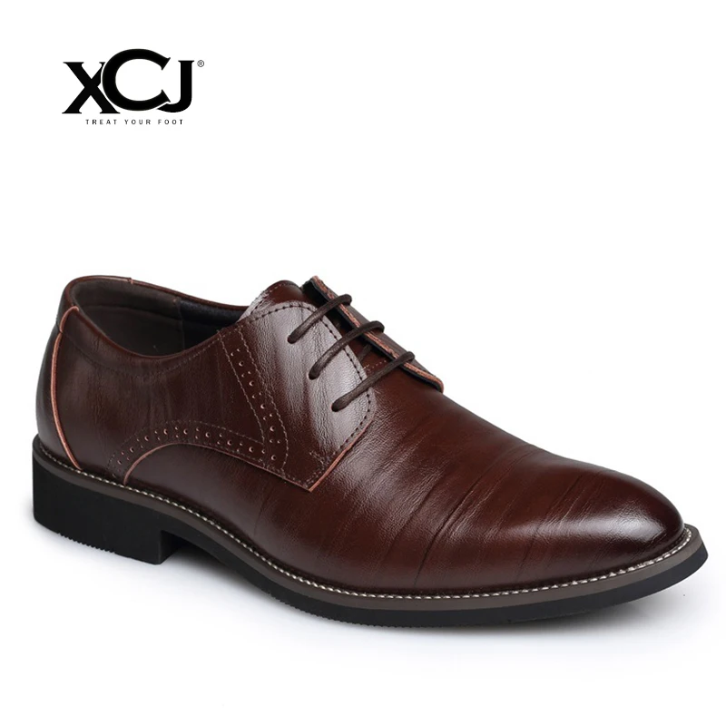 

XCJ Men Casual Shoes Genuine Split Leather Brand Men Shoes Men Flats Men Sneakers Spring Autumn Dress Shoes Plus Big Size 47 48