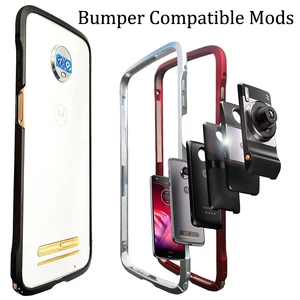 Bumper Case For Motorola Moto Z3 Play Z2 Play Z2 Force Compatible Moto Mods Aluminum Metal Frame Bumper Cover Shockproof