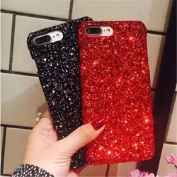 Роскошный блеск Bling блестящие пайетки чехол для iPhone 6 S 7 8 плюс мягкая TPU ярких цветов телефон назад чехол для iPhone X