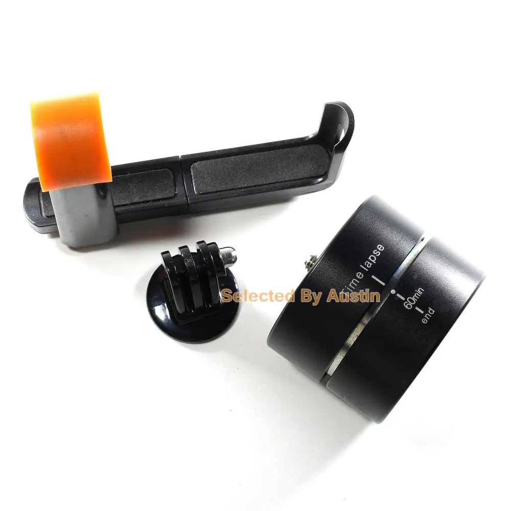 

Aluminum Alloy 360 Degrees 1 hours Panning Rotating Time Lapse Stabilizer Egg Timer with Adapter For Gopro Phone Smart Camera