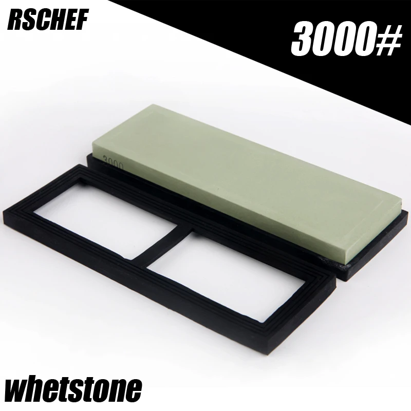 

RSCHEF 3000 grit white corundum whetstone fine grinding japanese knife sharpener sharpening stone oil honing knife stones water