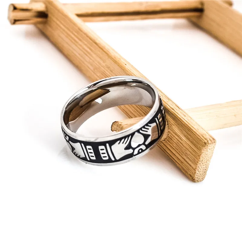 Прямая поставка, ирландские кладдахские кольца для женщин и мужчин, сердце, корона, Свадебное обручальное кольцо, кольца дружбы, Anillos Bague R698G