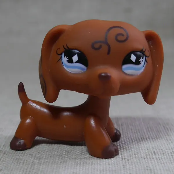 

ACTION FIGURE PRESCHOOL TOY CHILDREN PLAY CATS DOGS #640 amber brown Dachshund dog pubby toy