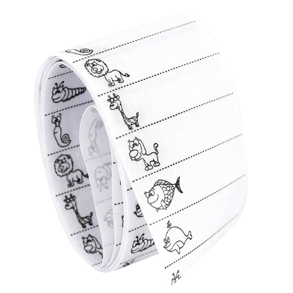 100 Pieces Custom Sew On Name Tag Clothing Label Garment School Personalized Tape for Clothing Bags Sewing