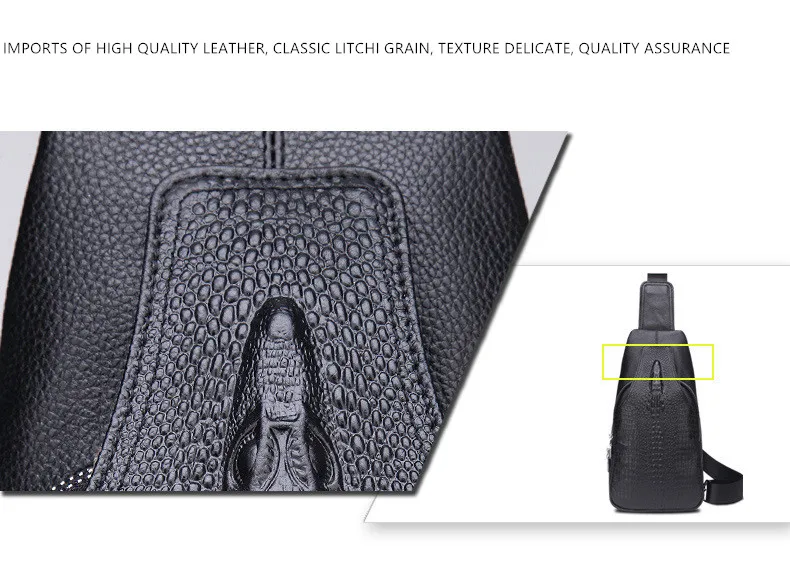 ICEV новый 100% натуральная кожа Мужская Грудь Сумки дорожные сумки на ремне дизайнер сплошной многофункциональный мужской сумка клатч