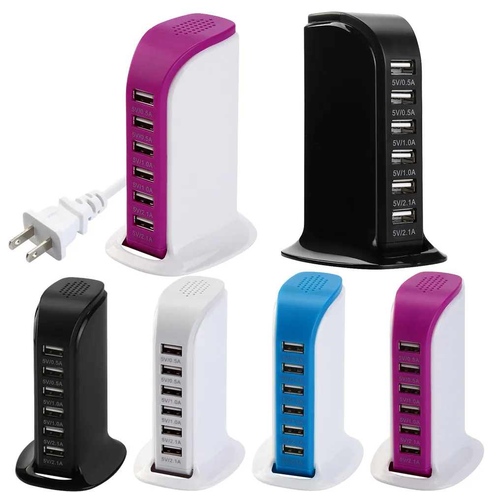 

USB Charging Station Hub 30W 5 Port USB Wall Charger Power Adapter Portable Travel Charger Plug For iPhone For LG For Samsung