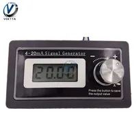 4-20mA LCD Digital Signal Generator Panel Mount PLC Current Transmitter Tester Panel Mount Current Sensor Support 2, 3, 4 wires 1