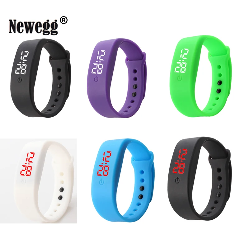Silicone Led Sports Watches Fashion Children Bracelet Clock Electronic LED Digital Watch Men Women Morning Running Wristwatch | Наручные