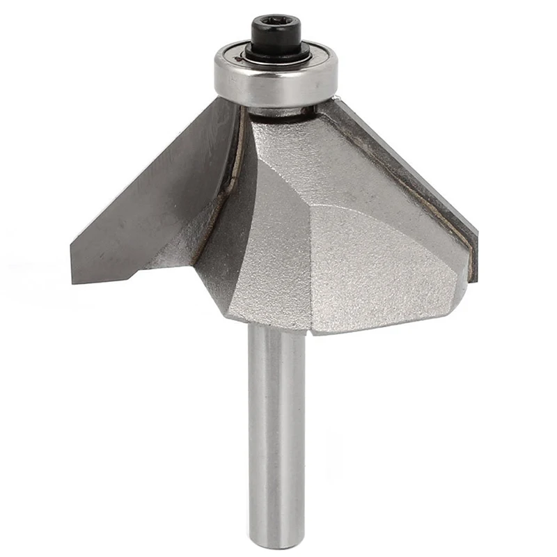 Carpentry 45 Degree 1/4inch x 7/8inch End Bearing Chamfer Router Bitin