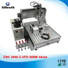 3D CNC Router 3040Z-VFD Woodworking Machinery with 800W CNC Spindle , 110v 220v