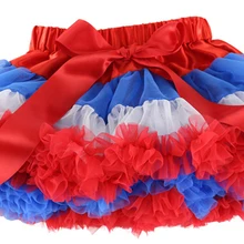 Wennikids/пышная шифоновая юбка-пачка для маленьких девочек, юбка-американка для малышей патриотические юбки для девочек от 1 года до 9 лет на День независимости от 4 июля