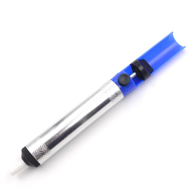 Bomba De desoldadura herramienta pluma 1 piezas de aluminio soldadura tonto azul de dispositivo de vacío de soldadura de hierro Desolder para potente función 6