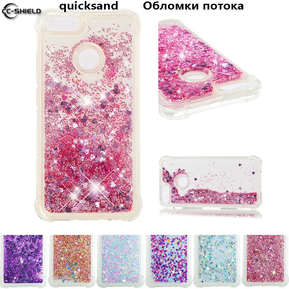 TPU Case for Xiaomi 1A Mi A1 A 1 MiA1 Dynamic Flow Liquid Flash Crystal Clear Back Cover MI Glitter Debris |