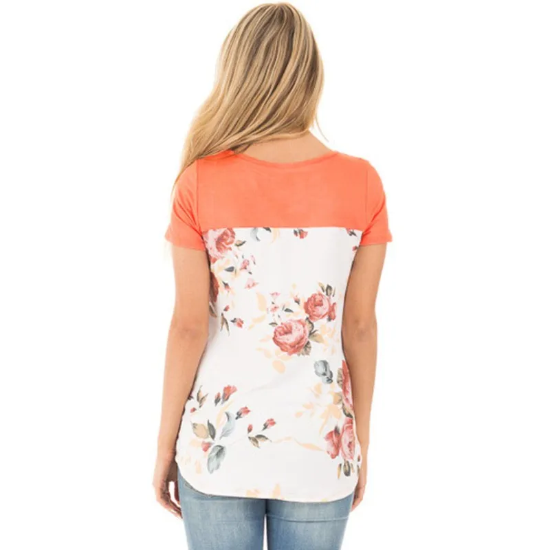 Orange-Floral-Print-Lower-Back-T-shirt-LC250119-14-1_conew1