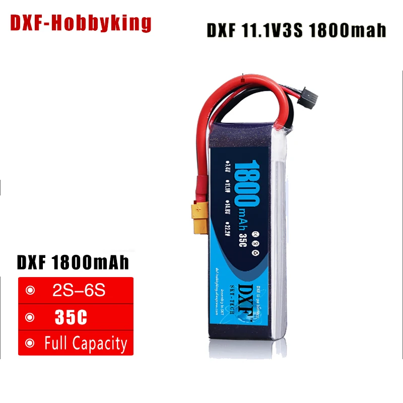 DXF высокое качество 11,1 v 1800mAh 3S 35C литий-ионная батарея модель авиационных батарей фиксированное крыло самолет uavs пульт дистанционного управления