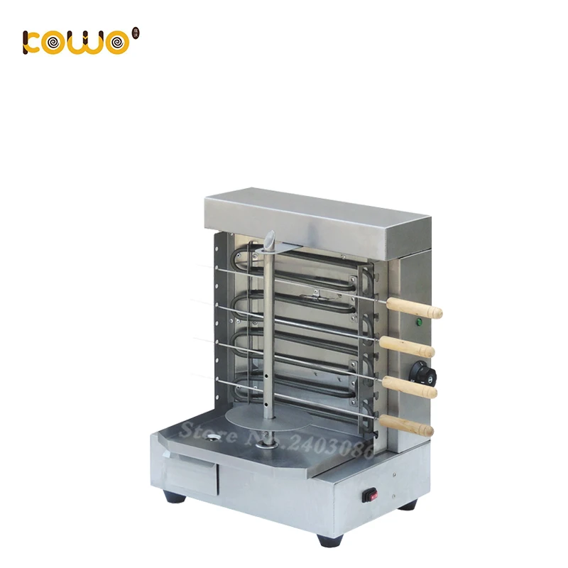 

Stainless steel vertical electric kebab grill shawarma machine with 4 skewers