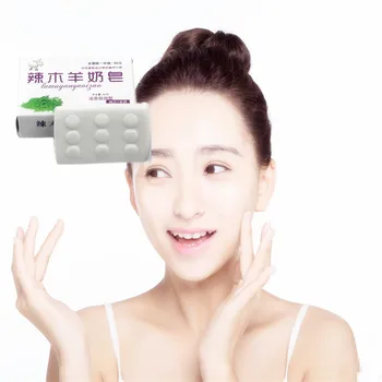 

1pc Goats' milk Nourish Soap for Face Care Facial Mask Spring and Summer Moisturizing Whitening Beauty Astringe Pores 40g