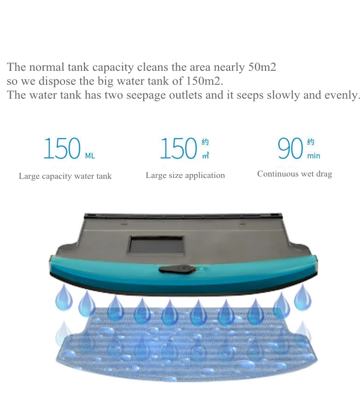 Подметальный робот-пылесос большой резервуар для воды большой пылесборник ультра-тонкая Чистящая машина автоматическая машина для мытья