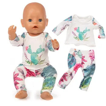 

Doll Clothes Born Baby Hot Sale Fit 18 inch 40-43cm Unicorn cactus Girl Boy Doll Accessories For Baby Birthday Gift