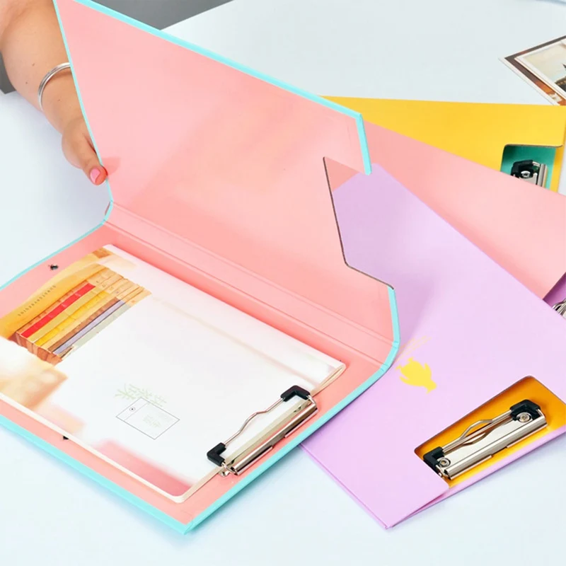 Творческий A4 милые блокноты милые канцелярские скрепки папка доска стол файл для рисования и письма школьные канцелярские вспомогательное средство