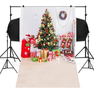 Christmas Backdrops Snow Vinyl 3x5FT Background Photography Studio Birthday party Home backdrops - Цвет: Multicolor 8