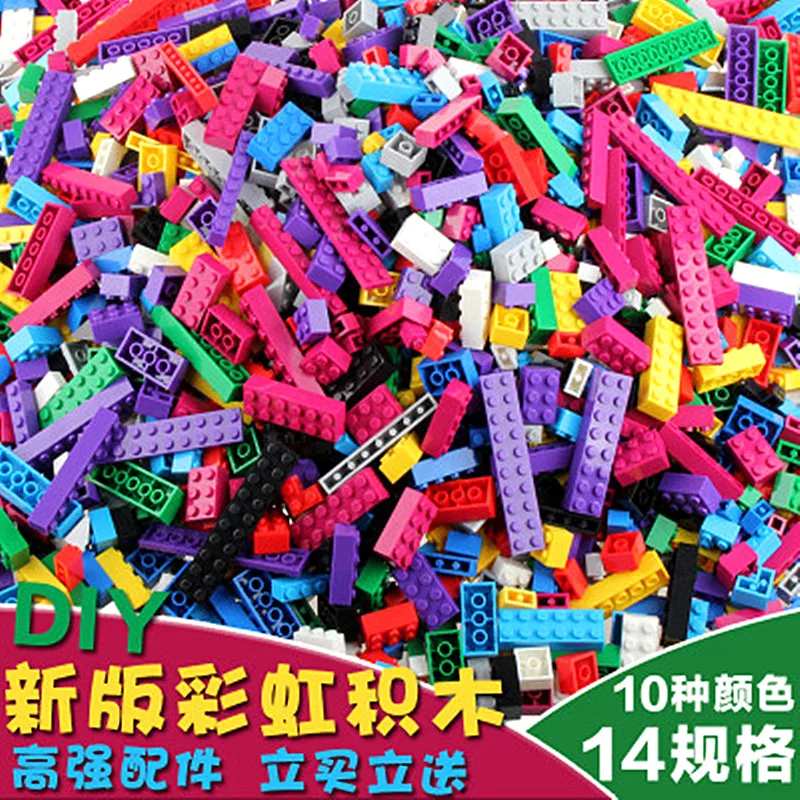 

blocks rainbow 1000 particles creative DIY childrens toys puzzle Australia blocks Puzzle interesting