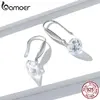 Bamoer-boucles d'oreilles en argent Sterling 925, zircon, Design goutte, bijoux pendentif transparent, à la mode, BSE212 ► Photo 2/6