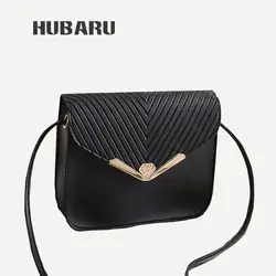 HUBARU/женская кожаная сумка, сумки-мессенджеры из искусственной кожи, Ослепительная текстура, сумка через плечо с блестящим металлическим
