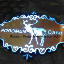 Логотип название магазина вывеска дизайн двухсторонняя световая коробка