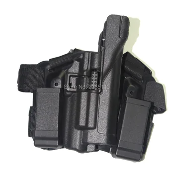 

Military Tactical LV3 Light Bearing Leg Holster Outdoor Combat Pistol RH Drop thigh gun holster fit for GIOCK 17 19 22 23 31 32