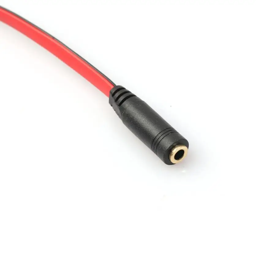 3,5 мм черные наушники аудио кабель Micphone Y Splitter адаптер 1 мама к 2 папа подключенный шнур к ноутбуку ПК совместимый
