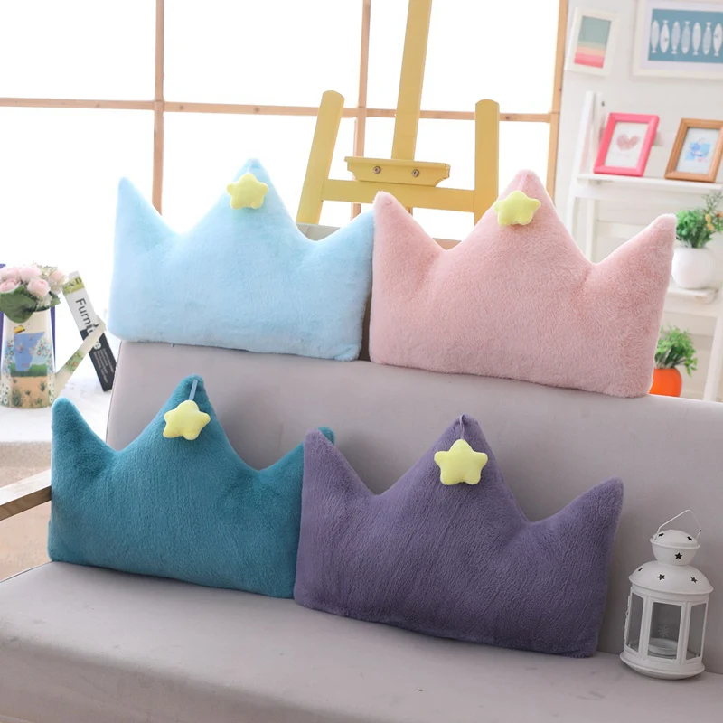 Sky Series Plush Toy Stuffed Soft Cartoon Moon Star Crown Heart-Shaped Plush Pillow Cute Sofa Cushion For Kids Birthday Gift