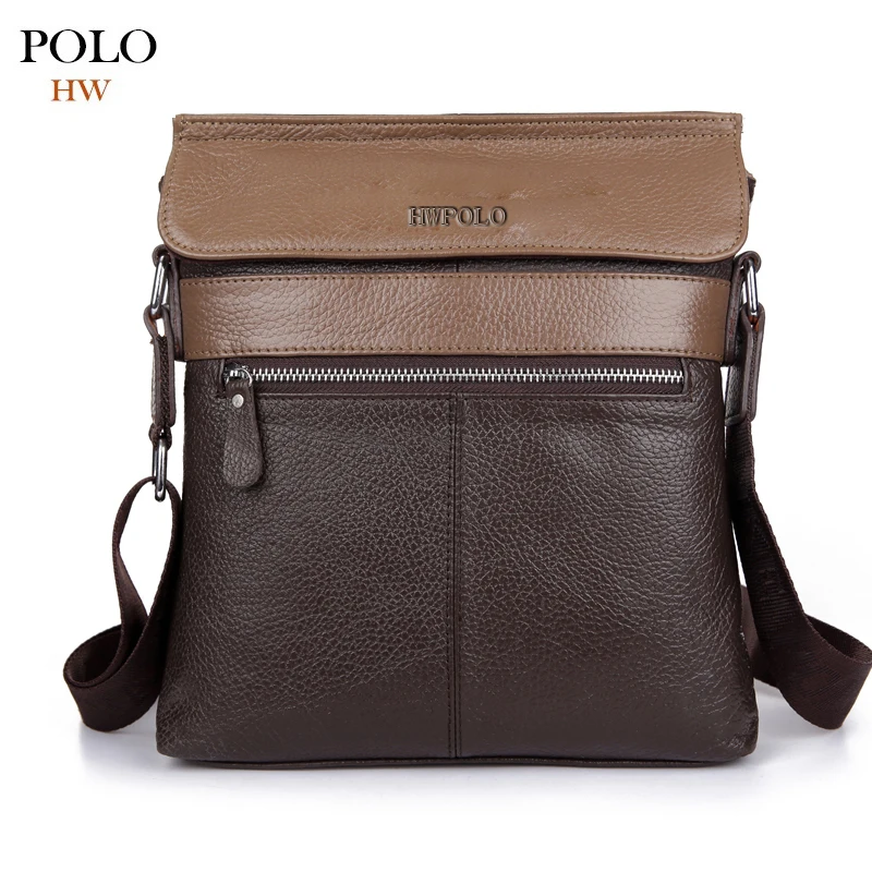 HWPOLO Men Genuine Leather Messenger Bag New Business Men's Bag Casual Brand Briefcase B048
