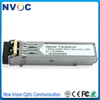 

1.25G 1570nm 80km LC SFP CWDM Optical Module With DOM,1000BASE-CWDM SFP 1570nm 80km DDMI Transceiver (1570nm,80km,LC,SMF,DDM)