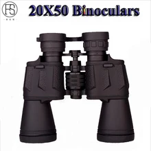 Черный 20X50 бинокль BAK4 объектив Открытый стрельба Охота Кемпинг HD широкоугольный Центральный зум оптический бинокль телескоп