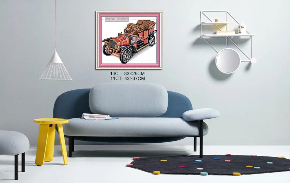 NKF Bubble Car вышивка крестиком комплект 11CT 14CT Китайский шаблон вышивки крестом Набор для шитья для ребенка