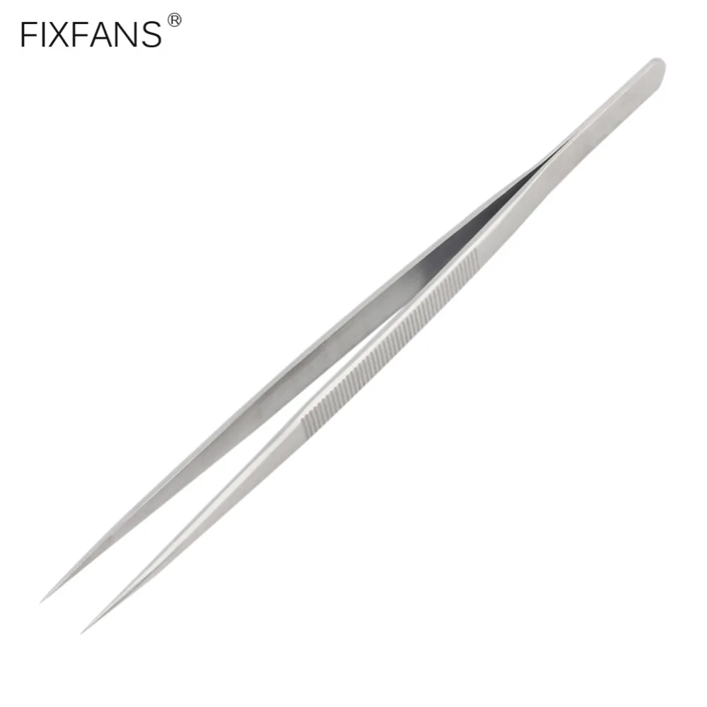 FIXFANS-165mm-Long-Precision-Tweezers-Stainless-Steel-Non-slip-Tweezer-for-Craft-Jewelry-Lab-Electronics-Watchmaker-Repair-Tools