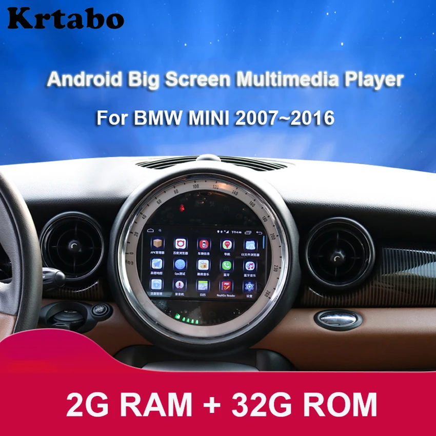 Clearance Car radio Android multimedia player For BMW Mini Cooper 2007~2016 Car touch screen GPS Navigation Support Carplay Bluetooth 2