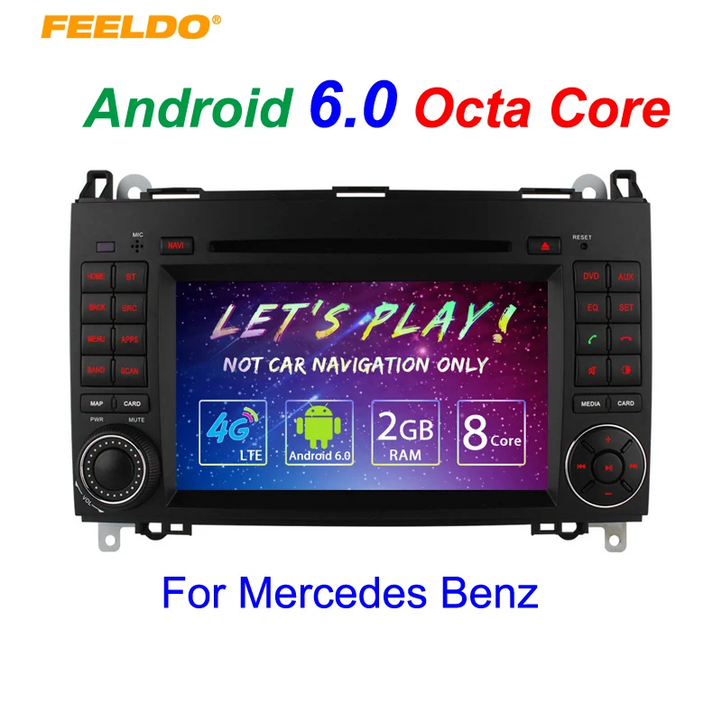 

FEELDO 7" Android 6.0 (64bit) DDR3 2G/32G/4G LTE Octa Core Car DVD GPS Radio Head Unit For Mercedes Benz Viano/Vito(W639)