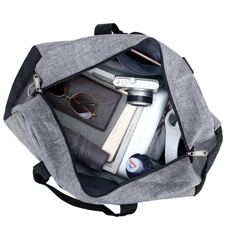 Уличная Водонепроницаемая нейлоновая мужская сумка для путешествий, модная сумка на выходные, винтажная повседневная спортивная сумка на плечо, большая сумка для сна