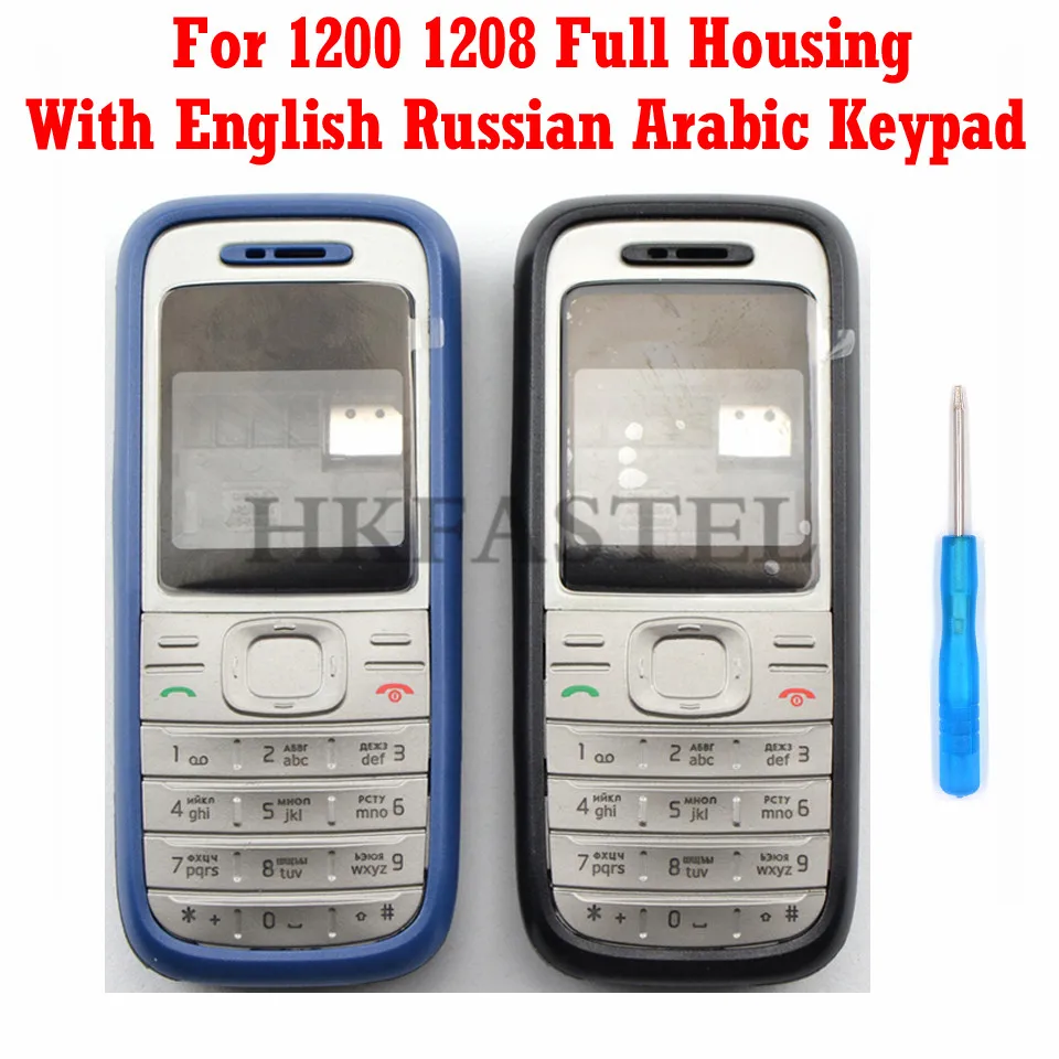 HKFASTEL новый высококачественный чехол для Nokia 1200 1208 полный телефона с английской