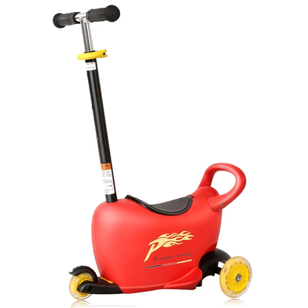 

4 In 1 Children Scooter Trendy Multifunctional Scooter For Kids With LED Flash Indoor Outdoor Fun Sports Xmas Gifts Ride On Cars