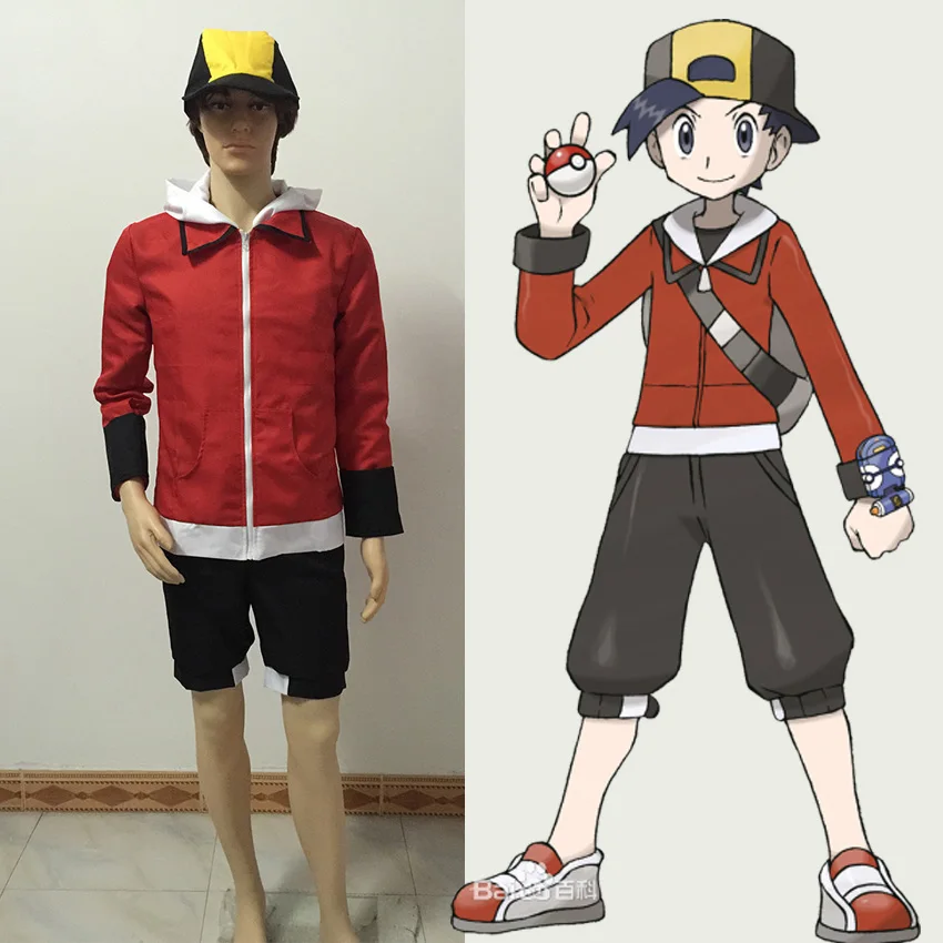 Gratis Verzending Pocket Monster Hot Ethan Custom Rood Uniform Anime Cosplay Kostuum Gratis Verzending Pocket Monster Hot Ethan Custom Rood Uniform Anime Cosplay Kostuum